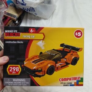 Racing Car Building Set - Orange